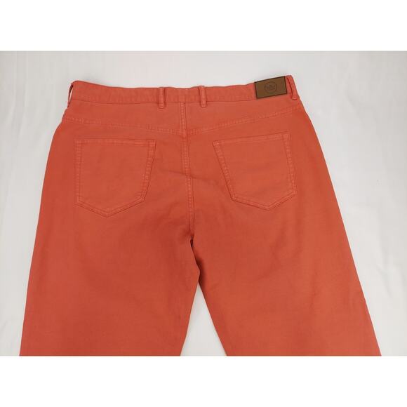Peter Millar Mens Vintage Canvas 5-Pocket Salmon Chino Golf Pant Ms19B86 36x28 - Picture 11 of 11